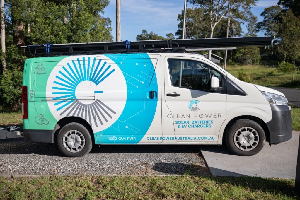 A signwritten van, so you know who is parked outside your house