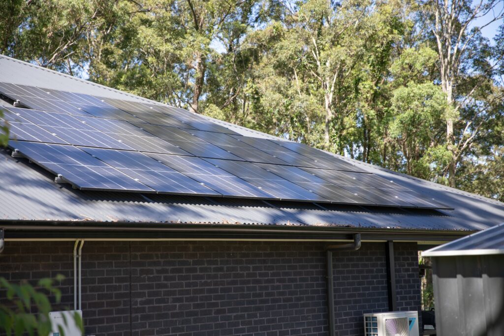A rooftop array on a single-storey brick home, Coffs Harbour & the Clarence