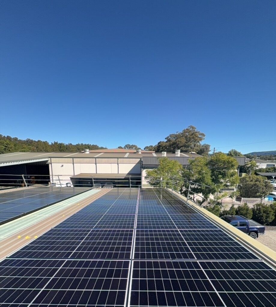 Second stage array on the adjoining roof at Integrity Pumps and Engineering